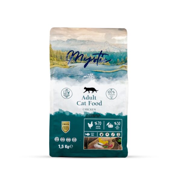 Mystic Low Grain Cat Food Adult Chicken 1.5KG