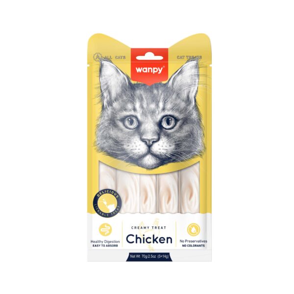 Wanpy Creamy Treat Chicken 5pc Pack 70g (5×14g)